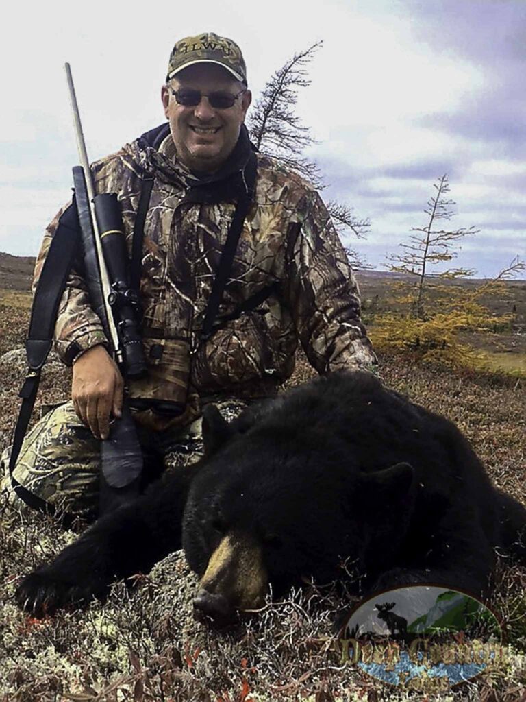 Black Bear hunting Newfoundland Canada Deep Country Lodge
