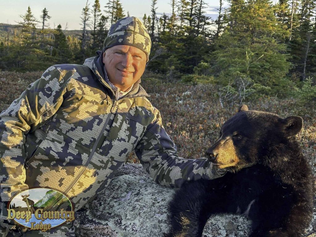 Black Bear hunting Newfoundland Canada Deep Country Lodge